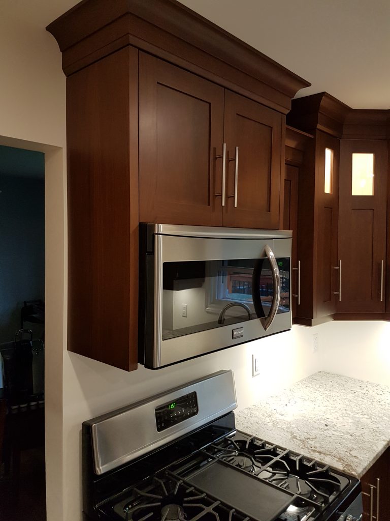 Over the Range Microwave Nova Woodworks & Custom Carpentry